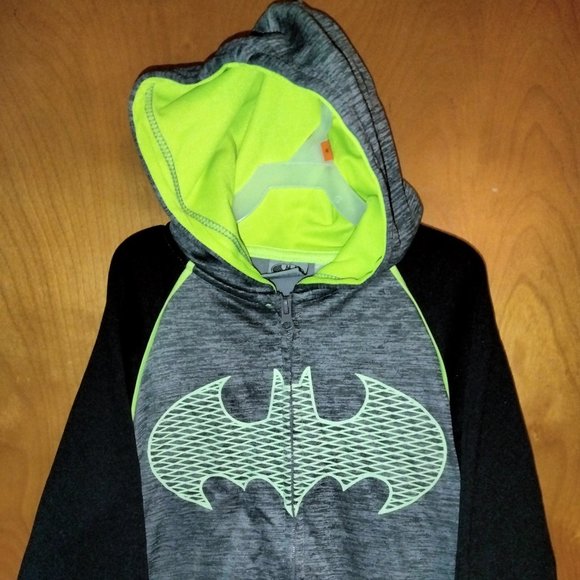 BATMAN Authentic Gear- Fan Hoodie Hoody- Unisex child boy girl size 7/8-Great Co - Picture 1 of 5
